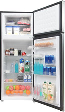 Frigidaire, 2 Door Apartment Size Refrigerator with Freezer, 7.5 cu ft, Adjustable Spill-Proof Shelves, Door & Crisper Bins, Platinum Silver, Garage Ready by CozyNest Decor