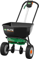 Scotts Elite Spreader for Grass Seed, Weed and Feed, Fertilizer, Salt and Ice Melt, Durable Push Spreader Holds up to 20,000 sq. ft Product by GreenHaven Gardens