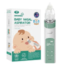 GROWNSY Nasal Aspirator for Baby, Electric Nose Aspirator for Toddler, Baby Nose Sucker, Automatic Nose Cleaner with 3 Silicone Tips, Adjustable Suctions, Music and Light Soothing Function (Green) by TinyTreasures Baby Boutique