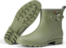 HISEA Women's Ankle Rain Boots Waterproof, Fashion Short Garden Shoes Anti-slip for Women with Comfortable Insole by GreenHaven Gardens