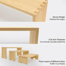 Large Display Wood Risers Wooden Stand 8 Tier Wood Racks Decorative Rectangular, 2 Set 8 Pieces Cupcake Stands Cologne Perfume Organizer Dessert Showcase Items(nature) by CozyNest Decor
