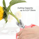Flower Scissors, Strong Floral Shears,3PCS Premium Steel Garden Pruning Shears Floral Fruits Leaf Scissors Hand Pruner Snip Trimming Tool for Gardening Flower Arrangement, Pink by GreenHaven Gardens