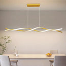 Modern Ceiling Pendant Light, with Remote Control Dimmable 3 Color Mode & Brightness Ceiling Lamp, Anti-Flicker Dining Light Fixture for Kitchen, Dining Room (Gold, 59IN) by CozyNest Decor