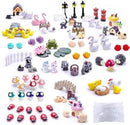 Dracarys Selected 100 Pcs Fairy Garden Accessories, Mini Resin Animals, Miniature Figurines, Micro Landscape Ornaments Kit, Garden DIY Animals, Environmental Resin, Forest Encounters by GreenHaven Gardens