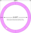 16FT/15FT/14FT/12FT/10FT Trampoline Safety Pad Replacement, Round Trampoline Spring Protection Cover, Fits 16FT/15FT/14FT/12FT/10FT Frames, Water-Resistant Trampoline Accessories by TinyTreasures Baby Boutique