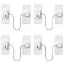 Refrigerator Lock AOSITE 4 Pack Mini Fridge Locks for Kids No Drill Cabinet Lock with Keys Cupboard Lock Child Safety Locks for Cabinets Drawer Locks with Keys Freezer Lock White by TinyTreasures Baby Boutique