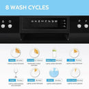 COMFEE’ Countertop Dishwasher, Energy Star Portable Dishwasher, 6 Place Settings & 8 Washing Programs, Speed, Baby-Care, ECO& Glass, Dish Washer for Dorm, RV& Apartment, Black by CozyNest Decor