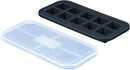 Souper Cubes 2 Tbsp. Silicone Freezer Molds - Perfect for Storing Garlic, Herbs, Ginger, Pesto, Tomato Paste, Lemon Juice, Purees and More - Silicone Baby Food Freezer Tray - Charcoal – 1-Pack by TinyTreasures Baby Boutique
