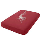 hyha Waterproof Couch Cushion Covers, Stretch Sofa Couch Seat Slipcover for Dog Washable, Non-Slip Waterproof Outdoor Cushion Covers for Patio Furniture Replacement (1 Piece for Large, Wine Red) by CozyNest Decor