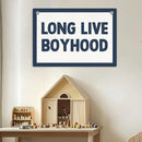 Toddler Boy Room Decor, Long Live Boyhood Banner Wall Hanging, Boys Room Wall Decor Banner Flag, Wall Flag Playroom Nursery Toddle Room Boys Room Decor Classroom Decorations, Banner for Room by TinyTreasures Baby Boutique