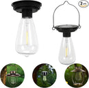 Replacement Solar Light Parts-Solar Lanterns Outdoor Waterproof Two Sizes for Versatile Switching 2 Pack They Can Serve As Accessories Or Stand Alone As Lanterns by CozyNest Decor