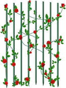 4ft 8pack Garden Stakes 1/4" Dia FRP Plant Supporting Stakes for Climbing Tomato Cucumber Strawberry Bean Tree, Pack of 8, Dark Green(48inch) by GreenHaven Gardens