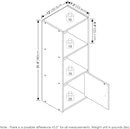 Furinno Luder Shelf Bookcase with 1 Door Storage Cabinet, White by TinyTreasures Baby Boutique