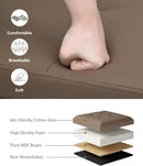 Storage Ottoman Bench, Folding Ottoman Foot Rest, 15 x 30 x 15 Inches, End of Bed Bench,Storage Chest, for Living Room, Bedroom, Hallway, Entryway, Brown by CozyNest Decor