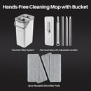 JOYMOOP Mop and Bucket Set, Dust Mops for Floor Cleaning, Wall Mop with 4 Microfiber Mop Head Replacement by CozyNest Decor