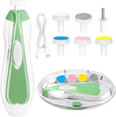 Baby Nail Trimmer Electric, 6 in 1 Rechargeable Baby Nail Clippers Manicure Set Grooming Kit for Toddler Infant or Adults (Green) by TinyTreasures Baby Boutique
