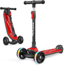 Besrey Kick Scooter for Kids Ages 3-10, 3-Wheel Folding Scooter with Adjustable Height, LED Light Wheels, Extra Wide Deck for Outdoor Activities by TinyTreasures Baby Boutique