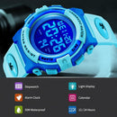 Kids Watch,Boys Watch for 3-15 Year Old Boys,Digital Sport Outdoor Multifunctional Chronograph LED 50 M Waterproof Alarm Calendar Analog Watch for Children with Silicone Band,Kids Gift by TinyTreasures Baby Boutique