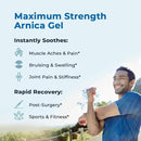 VitaMedica Arnica Gel Plus 15 Healing Plant Compounds, Extra Strength Pain Relief Formulation for Bruising, Swelling, Joint Pain, Muscle Soreness & Stiffness, All-Natural, Plant-Based, 2-Pack by CozyNest Decor