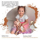 Love By Emi Baby Music Lovey Brown Giraffe, Baby Sleep Soother for Crib & Cuddle Bedtime, White Noise with Heartbeat & Lullaby, Plush Sound Machine Toy, Stuffed Animal for Newborns, Infants & Toddlers by TinyTreasures Baby Boutique