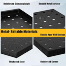 6 Pcs Metal Pegboard Panels, Heavy Duty Peg Boards for Garage and Garden Tool Storage, Includes Drywall Anchors and Screws Kits, Black by GreenHaven Gardens