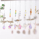 Pack of 7 Crystal Suncatchers Dragonfly Pendant Rainbow Maker Hanging for Window Wedding Garden Decor by GreenHaven Gardens