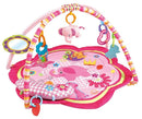 Pink Baby Acctivity Play Gyms Playmats Colorful Infants Toddler Play Mat with Arches, Activity Toys, Plush Animals, Elephant by TinyTreasures Baby Boutique
