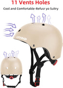 Kids Bike Helmet,Toddler Skateboard Helmets for Ages 2-3-5-8-14 Years Boys Girls，Adjustable Multi-Sport Bicycle Skateboarding Football Roller Skating Scooter Rollerblade Balance Bike Helmet by TinyTreasures Baby Boutique