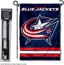 WinCraft Columbus Blue Jackets Garden Flag with Pole Stand Holder by GreenHaven Gardens