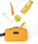 Small Cooler Bag Freezable Lunch Bag for Work School Travel,Small Lunch Bag,Insulated Snack Bag for Adults/Kids,Mini Cooler,Freezable Lunch Box Fit for Yogurt (Yellow-s) by TinyTreasures Baby Boutique