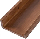 AZSKY 48 Inch Long Floating Shelves Wall Mounted Light Walnut Narrow Photo Picture Ledge Shelves Set of 3 Nursery Book Shelves Photo Frames Display Shelves Kitchen Spice Rack by CozyNest Decor
