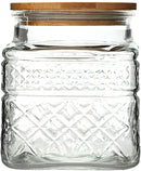 Glass Storage Jar, 38 FL OZ Glass Food Storage Canisters with Bamboo Lid, Kitchen Containers Decorative Jar Airtight Glass Jars For Cereal Nuts Snack Candy Cookies Coffee Tea by CozyNest Decor