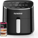 Nuwave Brio Plus Air Fryer 8 Qt, New & Improved, PFAS-FREE, 7 Digital One-Touch Cook Functions that AIR FRY, BAKE, ROAST, DEHYDRATE, TOAST, REHEAT, PREHEAT, 150 Presets, 50°F~400°F, 700/1500/1800W by CozyNest Decor