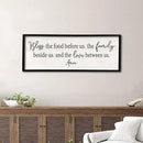Bless the Food Before Us Sign Wall Decor 32''×12'' Large Farmhouse Dining Room Wall Decor Framed Wood Rustic Home Wall Art Kitchen Decoration (Black) by CozyNest Decor