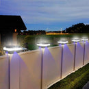 Sumaote Solar Post Lights 160LM 52 LED - 6x6 Post Cap Solar Light Outdoor Deck Fence Lights fit 4x4 5x5 6x6 Wood Posts, IP65 Waterproof for Garden Porch Patio, 6000K White Lighting, 4 Pack by GreenHaven Gardens