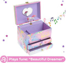 Jewelkeeper Unicorn Musical Jewelry Box for Girls - Cotton Candy Unicorn Design Music Box with 2 Pullout Drawers to Store Earrings, Necklace and Bracelets, Plays The Beautiful Dreamer Tune by TinyTreasures Baby Boutique