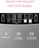 Full Automatic Washing Machine with LED Display, 25 lbs Portable Washer Drain Pump, 10 Programs & 8 Water Levels Selections, Ideal for RV, Camping, Apartment, Dorm, Dark Grey by CozyNest Decor