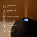 200ML Ceramic Essential Oil Diffuser - Ultrasonic Aromatherapy & Humidifier with 7-Color LED Lights, Auto Shut-Off, Black, 1H/3H/6H Timer | Scent for Home, Office, Yoga by TinyTreasures Baby Boutique