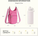 Telena Water Bottle Holder with Strap RFID Crossbody Bags for Women for Walking, Hiking, Cycling by TinyTreasures Baby Boutique