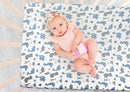 4 Pack Soft Baby Boy Sheets Dinosaur Star Cloud Soft Polyester Neutral Unisex Fitted Sheets Set for Baby Boys by TinyTreasures Baby Boutique