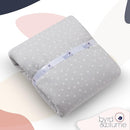 Byrd & Blume Round Baby Play Mat, Organic Cotton Soft Padded Nursery Floor Mat, Safe Hypoallergenic Baby Mat, Reversible, Foldable, Portable Infant Tummy Time Mat Fits Tents & Playpens (40"x40") Gray by TinyTreasures Baby Boutique