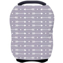 Car Seat Covers for Babies - Multi- use Nursing Carseat Canopy, Breastfeeding Covers, Baby Shower Gifts for Boys and Girls (dot Arrows) by TinyTreasures Baby Boutique
