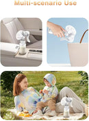 Manual Breast Pump Portable Breastfeeding Pump for Travel, Compact & Easy-to-Use Milk Extractor, Comfortable Handheld Pump for Nursing Moms with Breast Shield 5 Fl Oz/150ml+Lid by TinyTreasures Baby Boutique