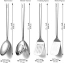 Homquen Stainless Steel Kitchen Utensils Set 4pcs, Cooking Utensils Set, Kitchen Tools Spatulas Set, Cooking Spoons, Home Essentials Kitchen Gadgets Accessories by CozyNest Decor