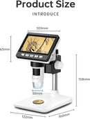 Coin Microscope - 4.3" LCD Digital Microscope 1000X, 1080P USB Coin Magnifier for Error Coins with 8 Adjustable LED Lights, PC View, Compatible with MacOS Windows by TinyTreasures Baby Boutique