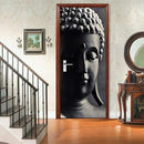 3D Door Stickers - Buddha Statue - Peel & Stick Wallpaper - Self-Adhesive Decals - Removable PVC - Waterproof - Bedroom/Living Room - 37.4" x 78.7" by GreenHaven Gardens