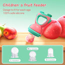 Baby Fruit Food Feeder - Silicone Nibble Tray Combo - Breastmilk Popsicle Mold for Cooling Relief, BPA Free Mesh Feeder for Infant Self Feeding (Robot Pink + Pineapple) by TinyTreasures Baby Boutique