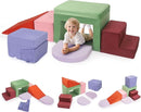Lischwert Foam Climbing Blocks for Toddlers 1-3, Soft Play Set with Crawling Exploration Toys, Indoor Outdoor Infant Safe Blocks for Baby Gym Toddler Playground by TinyTreasures Baby Boutique