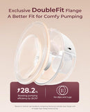 Momcozy M5 Lite Hands-Free Wearable Breast Pump, DoubleFit Flange for Baby-Like Comfort, 3 Modes & 9 Suction Levels, No Flange Insert or Hard Carry Case, 24mm, 2-Pack, Cozy Red by TinyTreasures Baby Boutique
