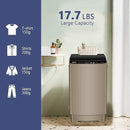 Full Automatic Washing Machine with LED Display, 17.7 lbs Portable Washer Drain Pump, 10 Programs & 8 Water Levels Selections, Ideal for RV, Camping, Apartment, Dorm, Gold by CozyNest Decor